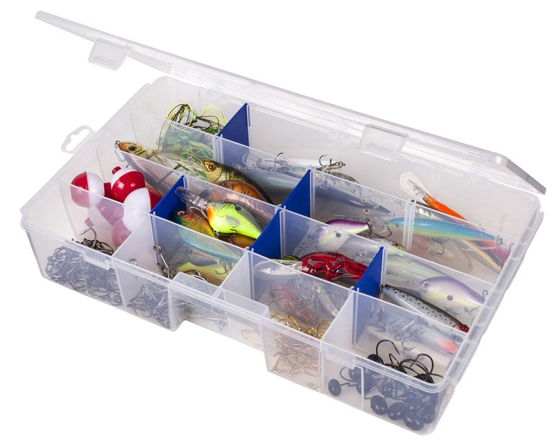 Flambeau Outdoors 7004R Tuff Tainer, Fishing Tackle Tray Box, Includes [9] Zerust Dividers, 16 Compartments - 16.5" x 9.75" x 3.25" - Image 1